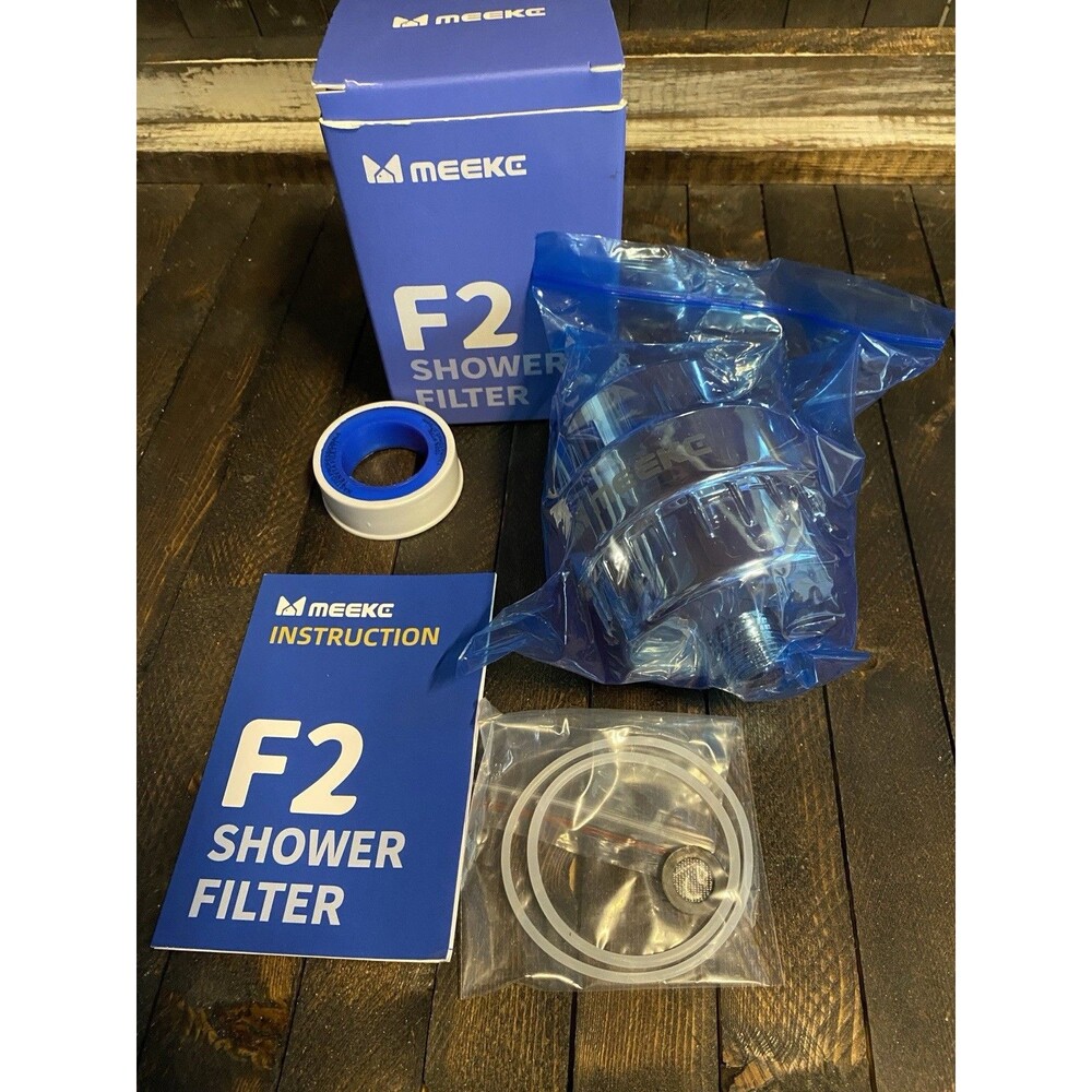 F2 Hard Water Solution Shower Filter - 2.5GPM High-Flow 99.99% Chlorine/Fluorid